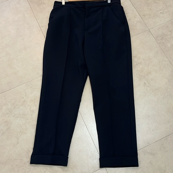 Anthropologie Maeve navy blue cuffed dress pants - Picture 1 of 9